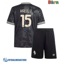 Fotballdrakt Barn Juventus Pierre Kalulu #15 Tredjedraktsett 2025-26 Kortermet (+ Korte bukser)